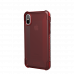 UAG cover for iPhone X Plyo Crimson Dark Red Transparent