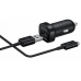 Автомобильное зарядное устройство Samsung Mini Fast Charge EP-LN930 + microUSB Cable Black