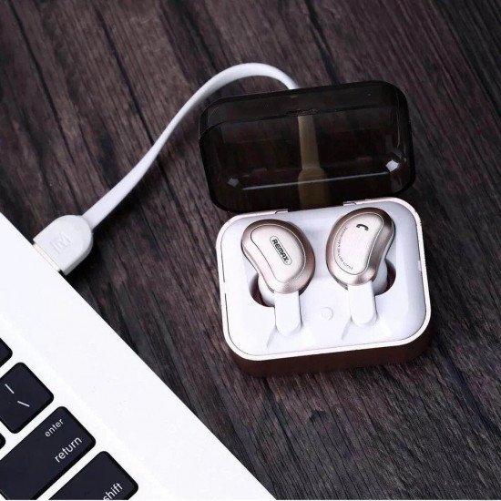 Навушники Bluetooth Remax True Earphone TWS-1 Gold