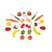 The game Janod set of Korzin with vegetables and fruit 24 elements (J05620)