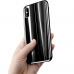 Cover of Baseus for iPhone X/Xs Glass Sparkling Black