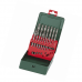 Set of metal drills Metabo HSS-G of 19 pieces.