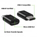 Belkin microUSB to Type-C Black adapter