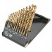 Metal drills of Graphite HSS TIN of 1.5-6.5 mm, set of 13 pieces.