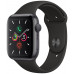 Space Grey Aluminium Case with Black Sport Band S/M & M/L Apple Watch Series 5 GPS 44mm smartwatch