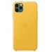 Чехол Apple для iPhone 11 Pro Max Leather Case Meyer Lemon (MX0A2ZM/A)