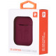 Чохол 2Е для Apple AirPods Pure Color Silicone Imprint Marsala