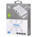 Adapter 2E Type C to USB 3.0+Gigabit Ethernet+HDMI+USB Type C, 0.15m, silver