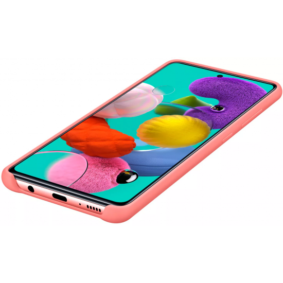 Cover of Samsung for Galaxy A51 (A515F) Silicone Cover Pink