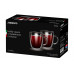 A set of cups with Ardesto handles with double walls for latte, 400 ml, 2 pieces of AR2640GH