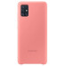 Cover of Samsung Silicone Cover for the Galaxy A71 smartphone (A715F) Pink