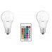 Lamp LED OSRAM LED A60 9W 806Lm 2700K+RGB E27 remote control panel