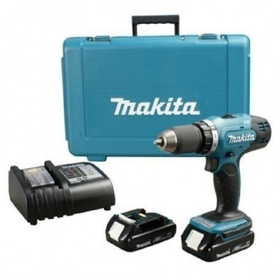 Cordless Makita HP457DWE shock screwdriver