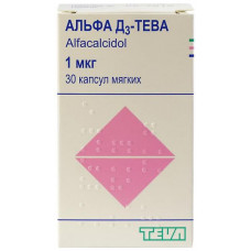 Alpha D3-Teva of the capsule soft on 1 mkg, 30 pieces.