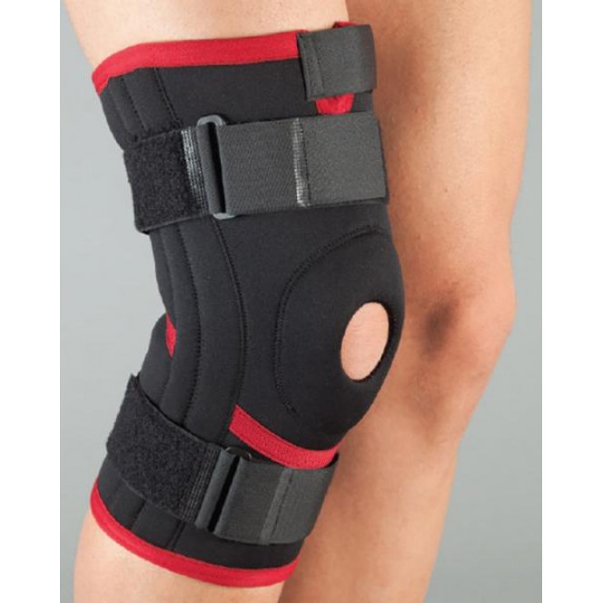 The bandage on a knee neoprene, one-piece, a silicone ring, the 4th spiral edges the size is M 103 AURAFIKS