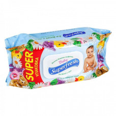 Superfresh wet towel wipes for children and mothers with a vitamin complex, 120 pieces.