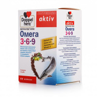 Doppelgerts Aktiv of Omega capsule 3-6-9, 60 pieces.