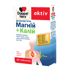 Doppelgerts Aktiv Magnesium + Potassium of a tablet, 30 pieces.