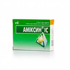 Amiksin of an IC tablet on 0.125 g, 6 pieces.