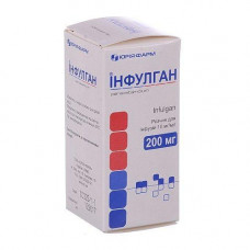 Infulgan solution for infusions of 200 mg, 10 mg/ml, 20 ml