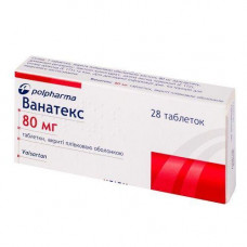 Vanatex tablets on 80 mg, 28 pieces.