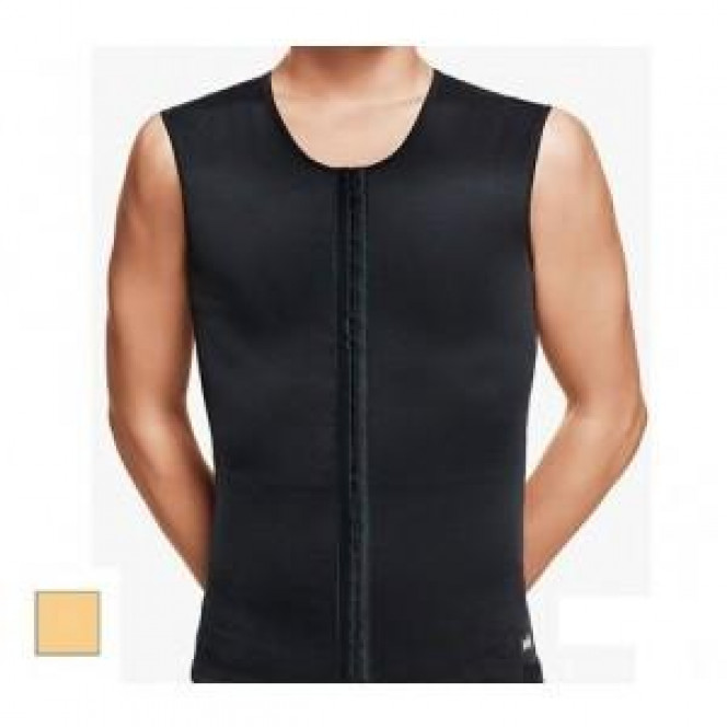 Compression undershirt after liposuction for men of Aurafix LC-1720 black 6/S