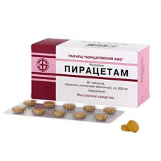 Tablet piracetam on 200 mg, 60 pieces - Borshchagovsky chemical and pharmaceutical. plant