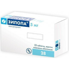 Zilola of allergy pill on 5 mg, 28 pieces.