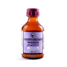 Benzyl benzoate emulsion of 20%, bottle, 50 ml