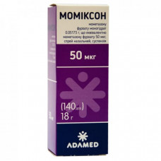 Momikson spray nasal, suspension, 50 mkg / dose, 18 g