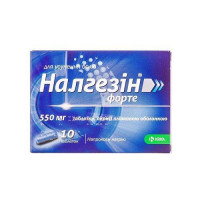 Nalgezin forte tablets anesthetics on 550 mg, 10 pieces.