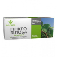 Ginkgo of Biloba with vitamin C of a tablet of 0.25 g N80