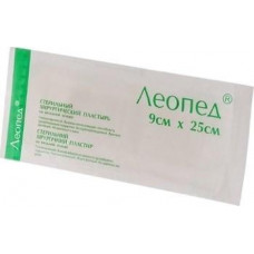 Adhesive plaster Leoped of 9 cm x 25 cm, 1 piece.