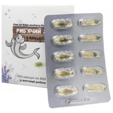 Fish oil from a capsule anchovy for children on 300 mg, 100 pieces.