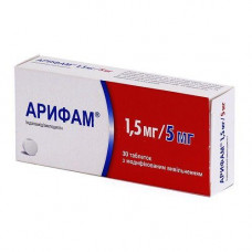 Arifam of 1.5 mg/5 mg of N30 of a tablet