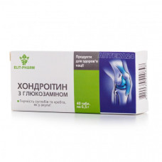 Chondroitin with a tablet glycosamine for the musculoskeletal system, 40 pieces.