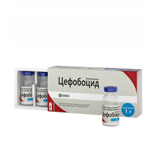 Tsefobotsid powder for solution for injections, 1 g in a bottle