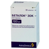 Betalok Zok of a tablet on 100 mg, 30 pieces.