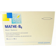 Magne-B6 solution for oral administration in ampoules on 10 ml, 10 pieces.