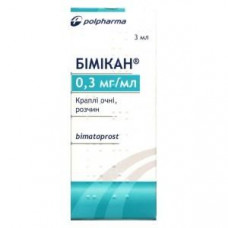 Bimikan Eco of a drop for eyes, 0.3 mg/ml, 3 ml