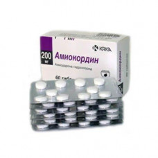 Amiokordin of a tablet on 200 mg, 60 pieces.