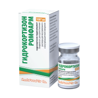 Hydrocortisone Romfarm powder for solution for infusions in a bottle of 100 mg of N1