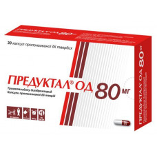 Predouctal AUDE of 80 mg solid capsules of the prolonged action on 80 mg, 30 pieces.