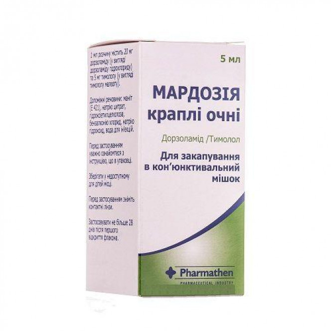 Mardoziya of a drop for eyes, 5 ml