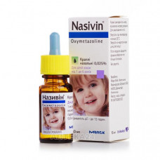 Nazivin of a drop 0.025% 10 ml, nasal for children