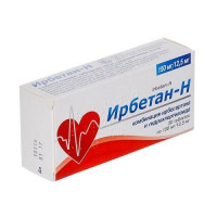 Irbetan-N tablets on 150 mg / 12.5 mg, 30 pieces.