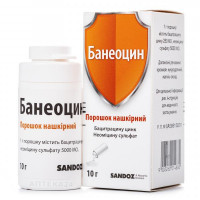 Baneotsin powder for external use of 10 g