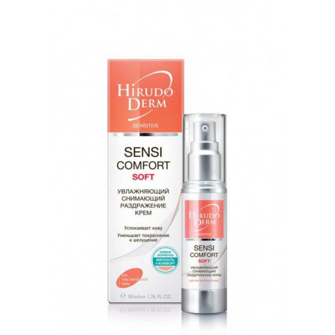 Hirudo Derm, Sensi Comfort Soft крем увлажняющий и снимающий раздражение, 50 мл