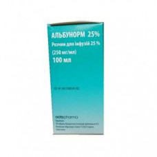 Albunorm of 25% solution for infusions of 250 g/l, 100 ml