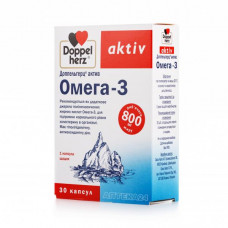 Doppelgerts Aktiv a capsule Omega-3 for maintenance of normal level of cholesterol, 30 pieces.